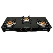 USHA COOKTOP 3 BURNER GLASS MODEL